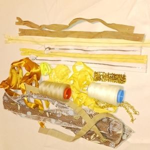 Tan/yellow sewing bundle